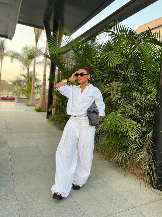 Linen Basic Set white