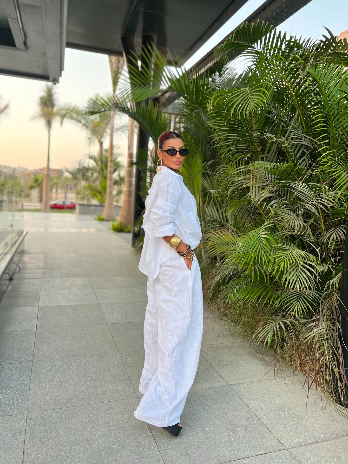 Linen Basic Set white
