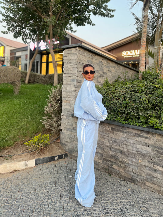 3-stripe Tracksuit set Baby Blue
