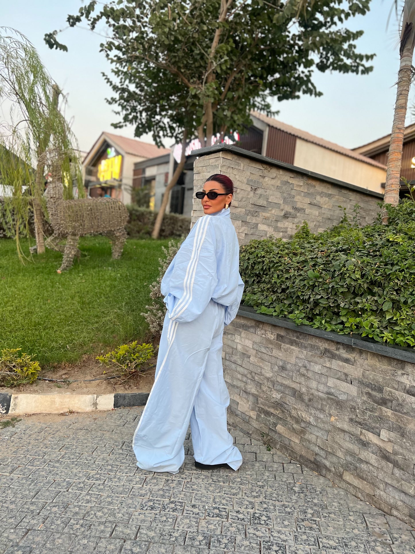3-stripe Tracksuit set Baby Blue