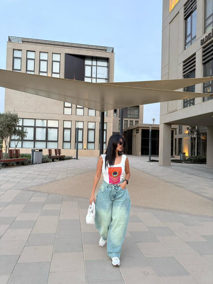 Baggy Tie-waist pants