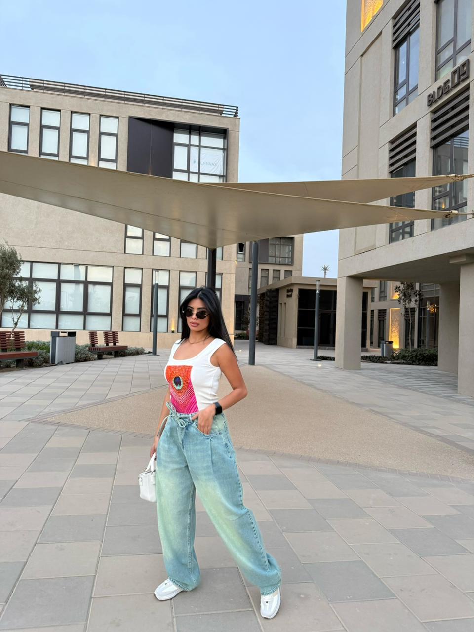 Baggy Tie-waist pants