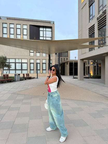 Baggy Tie-waist pants