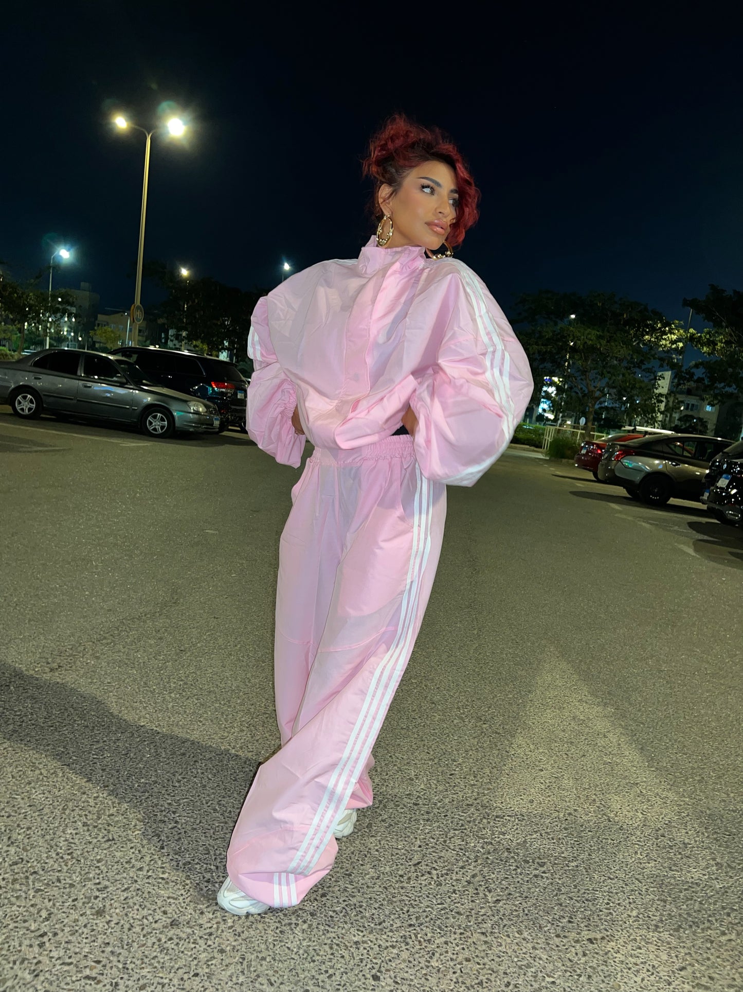 3-stripe Tracksuit set BabyPink