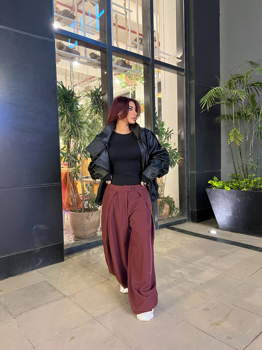 Double layer Burgundy