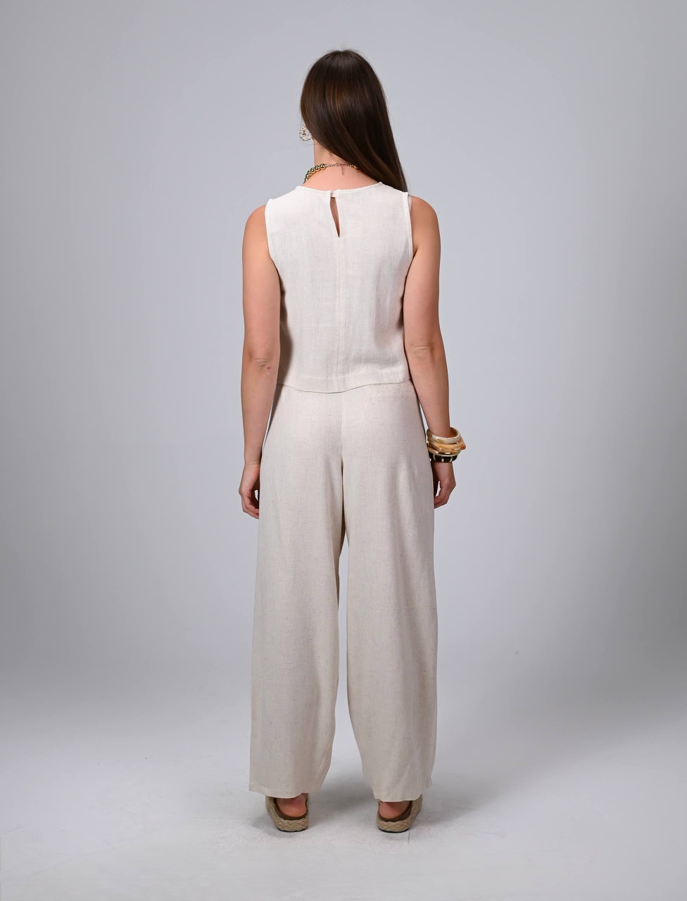 Terra Linen Pants Off white