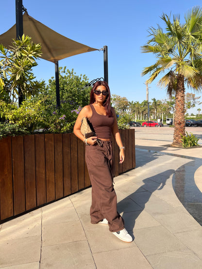 Baggy Tie-waist pants