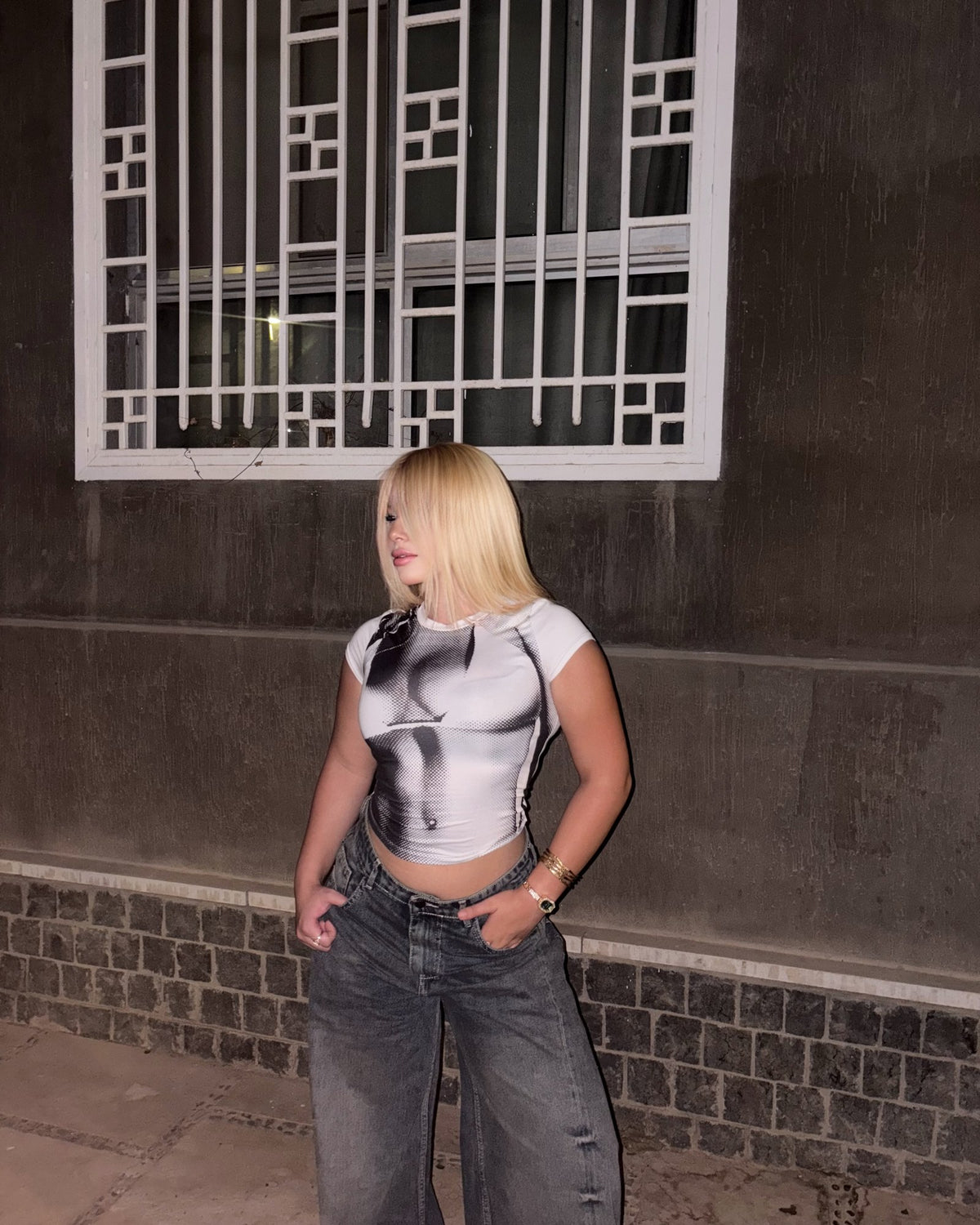 Vintage Baggy Jeans Washed Black